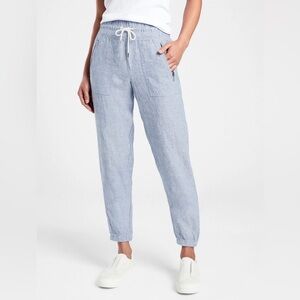 Athleta Light Blue Drawstring Jogger Pants